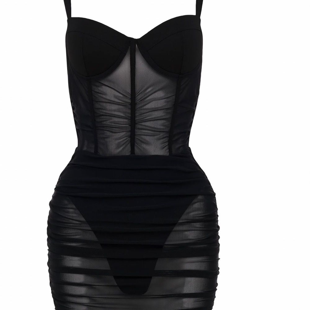 Corset Mesh Dress